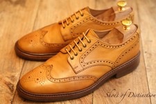 Loake 1880 Chester Tan Brown Leather Derby Brogue Shoes Mens UK 9 US 10 RRP:£299