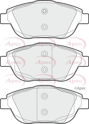 Apec front brake pad set - apec,