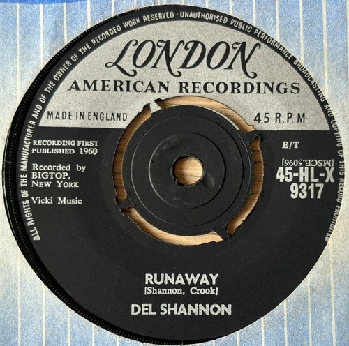 Del shannon runaway london - 7",