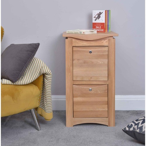 Solid oak lockable filing - oak,
