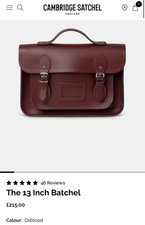 The Cambridge Satchel The 13 Inch Batchel Oxblood Magnetic Closure