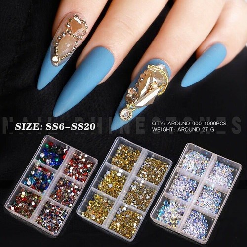 Shiny rhinestones flat - rhinestones, ab