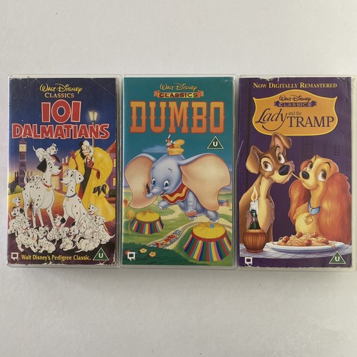 Disney vhs animated - 3x,