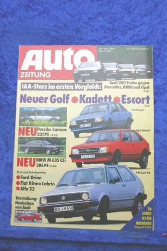 Car magazine bmw m 635 - car,