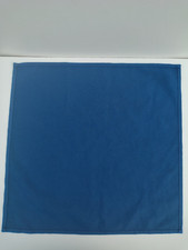 3 x Plain Fabric Material Napkins Serviettes Picnic Christmas Blue 45cm Square