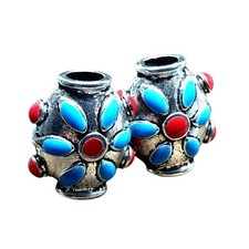 Flower Hair Beads Enamel