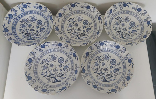 Meakin blue onion - 5x,