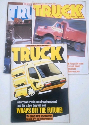 Retro truck magazine - truck, lot