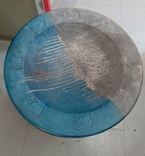 Large Studio Pottery Terracotta Bowl. 49cm Diameter. Collection Only From EH32.