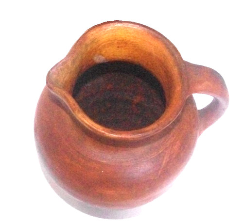 Antique glazed stoneware jug - antique,