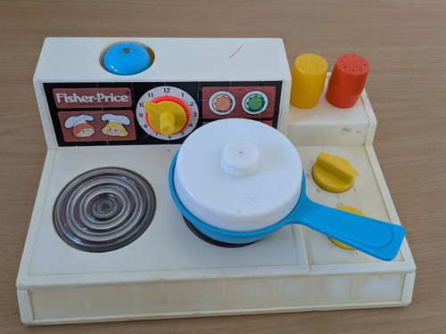 Vintage fisher price stove - vintage,