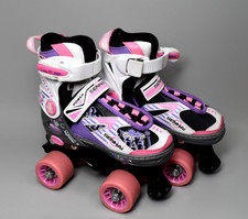 Senhai Roller Skates Adjustable Pink Quad   UK Size 11,12,13 Kids