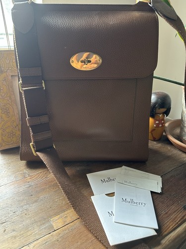 Mulberry antony large - mulberry, leather