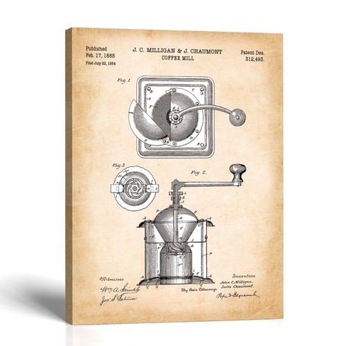 Coffee grinder patent print - patent,