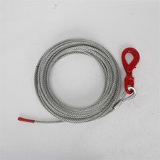 Winch Wire Rope - Recovery Winch Cable - 10mm Dia With Swivel Self Locking Hook