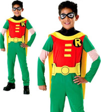 Robin Teen Titan Costume Superhero Kids Fancy Dress Batman Marvel