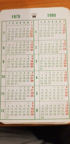 Vintage rolex calendar yellow - vintage,