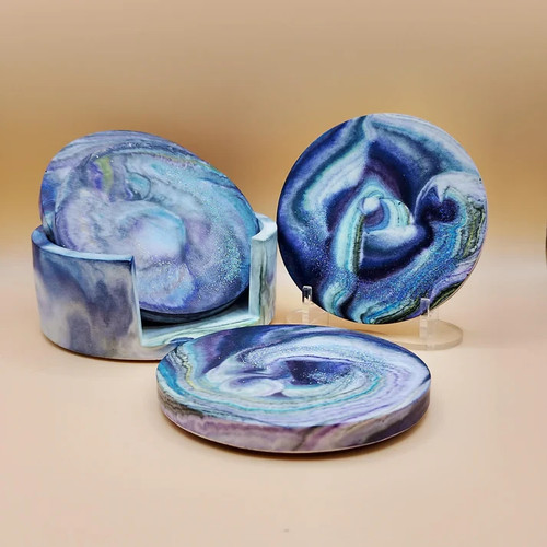 Set cosmic coasters with - cosmic,