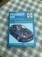 ""PEUGEOT 206 1998-2001 Petrol Diesel HAYNES Owners Workshop Manual Book""