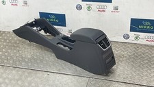SKODA OCTAVIA BLACK LEATHER ARMREST CENTRE CONSOLE FITS MODES 2013 TO 2021
