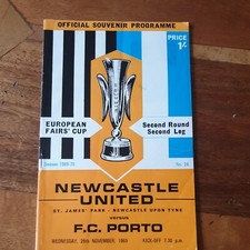 Newcastle v F C Porto 1969 Fairs Cup Second Round Second Leg