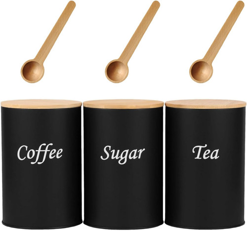 Tea sugar and - coffee, canisters