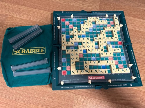 Travel scrabble board - scrabble, game
