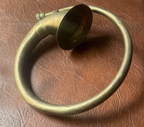 Antique brass circular bulb - brass,