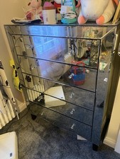 Mirror Furniture Drawers Set Off 4 Bedside Main Bundle Dresser RRP £1900 !!!!