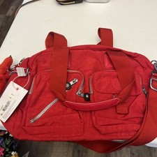 Kipling Defea Red Shoulder Bag