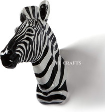 Resin Zebra Head Sculpture
