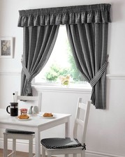 Pair of Curtains Black 46 x 54