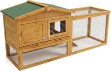Wood Chicken Coop w Run Ramp