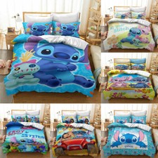 3D Stitch Duvet Cover Bedding Set Pillowcase Single Double King Size Quilt Cover