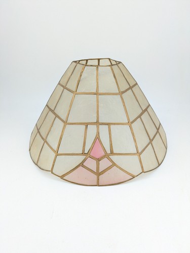 Vintage capiz shell lampshade - vintage,