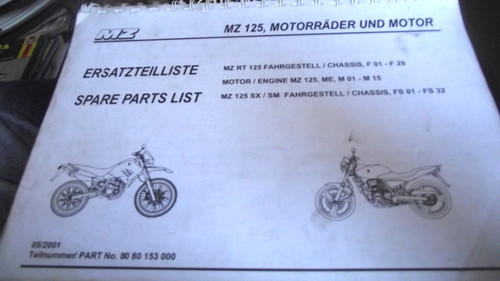 Mz125 sm fahrgestell - /,