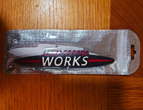 Mini jcw gen3 plaque - mini,