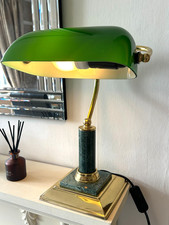 Banker's Lamp Green Glass