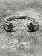 Pandora Shooting Stars Open Ring Size 54 Used
