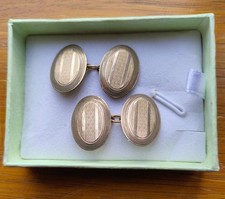 9ct solid gold vintage cufflinks 5.6 grams