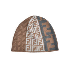 Mens FENDI Hat Beanie Zucca FF