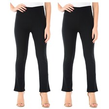 2X LADIES BOOTLEG TROUSERS