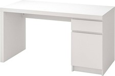 IKEA Malm White Desk with