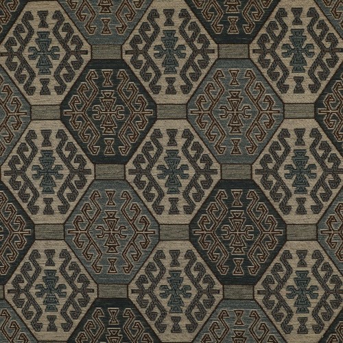 Upholstery fabric blue kilim - upholstery,
