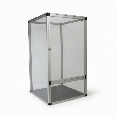 Reptile enclosure with mesh - with,