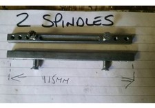 2 New DOOR KNOB SPINDLE standard sized 7.6mm +FREE SCREWS  115mmx50~100mm holes