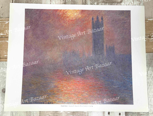 Houses parliament fog claude - parliament,