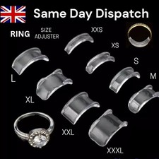 Invisible Ring Size Reducer Resizer Adjuster Clip Guard Silicone 8 Piece Set UK