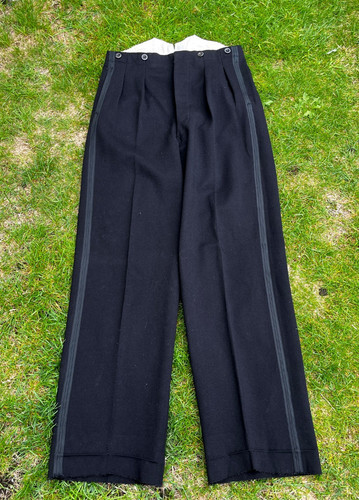 Vintage black wool button - vintage,