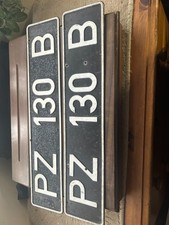 Vintage German Number Plates